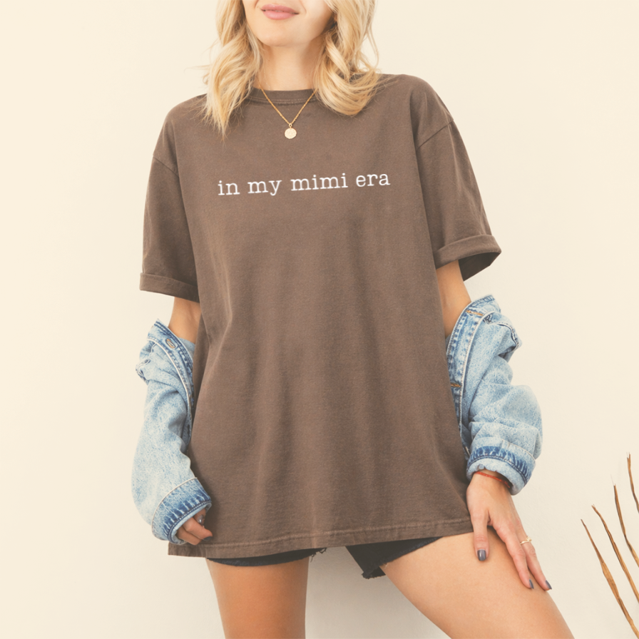 In My Mimi Era Comfort Colors T-Shirt - Mother's Day Gift from Grandkids, Cool Grandma Tee - back view